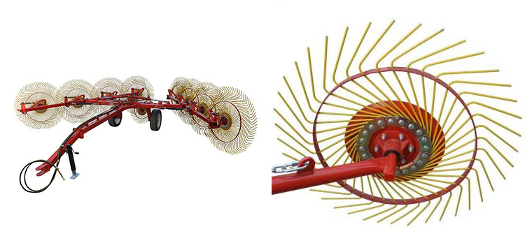 Tractor 3 Point Wheel Hay Rake